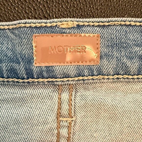 MOTHER The Insider Crop Pointy Fray Let’s Get it Together Jeans size 30 - Picture 4 of 13